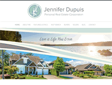 Tablet Screenshot of jenniferdupuis.com